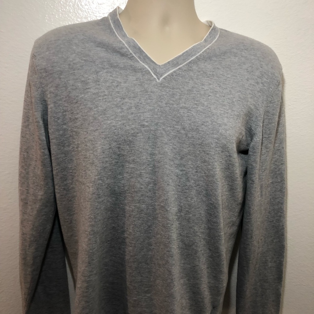 MICHAEL KORS men's V-NECK CARDIGAN SWEATER Medium